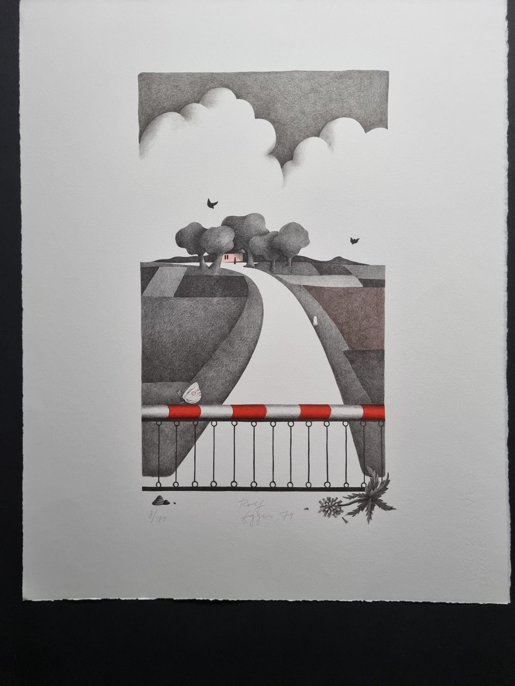 Grafica & Litografie: ROLF EGGER  LITHOGRAPHIE SIGNIERT NUMMERIERT – Usato da Gersau venduto da grafik-kunst 1