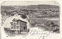 AK  Gruss aus  Lütisburg - Station  Litho 1902