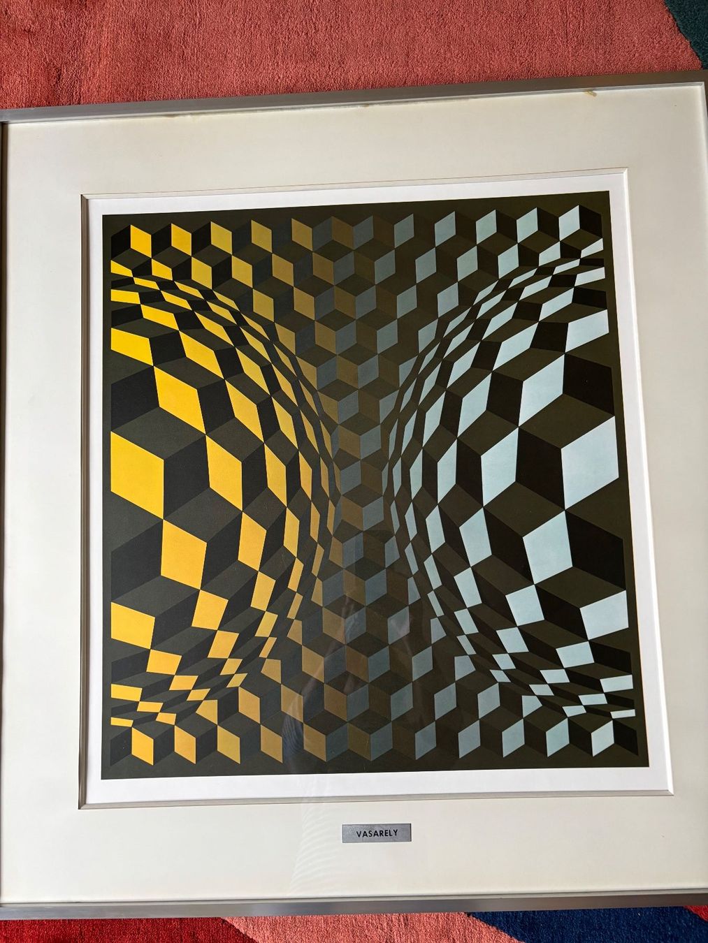 Poster & Bilder: Victor Vasarely Opt Art gerahmt – Gebraucht aus Wangen b. Olten von oldies6 3