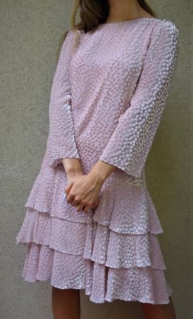 Blumarine Nuovo! bello abito viscosa+seta! taglia 44IT