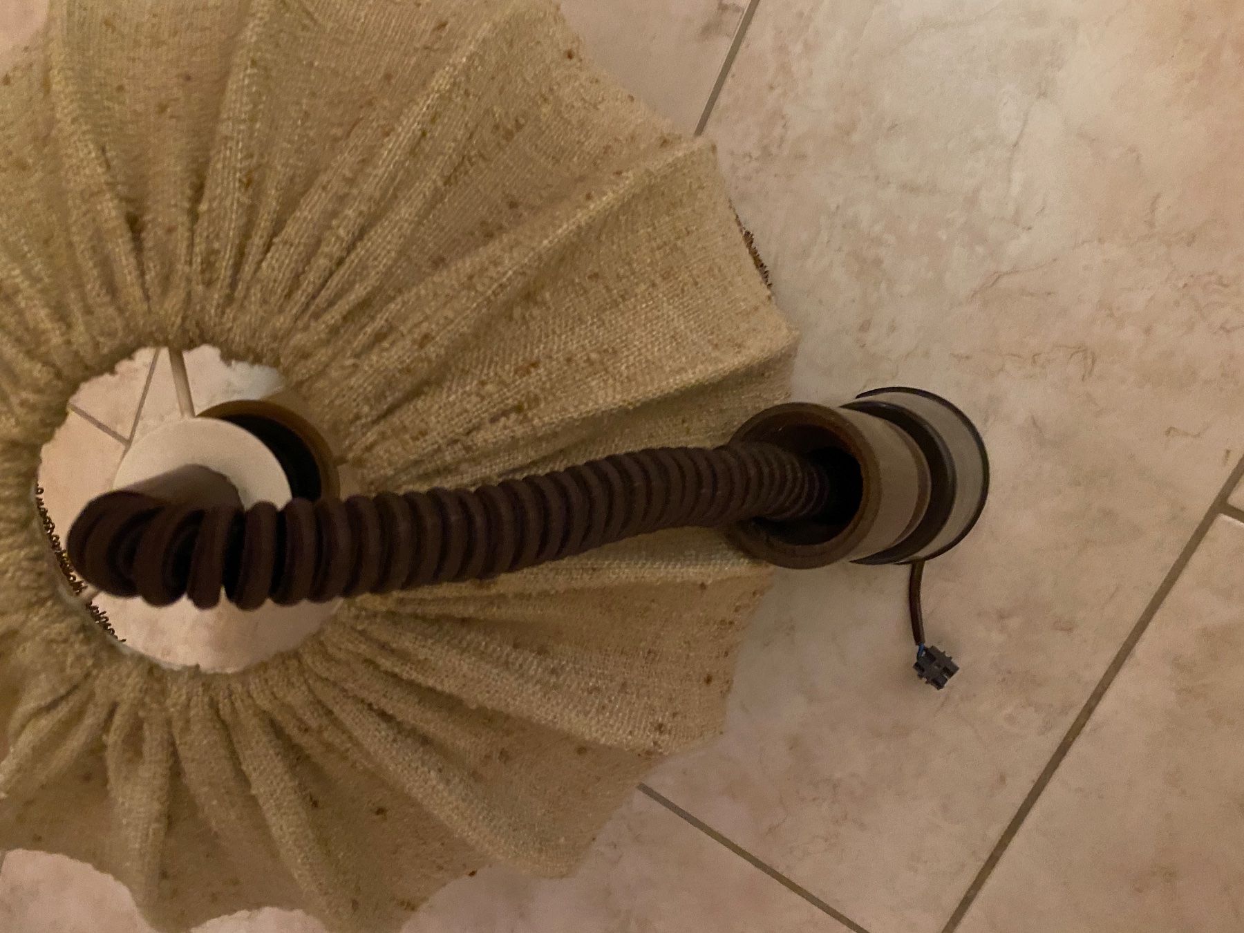 Lampadari & plafoniere: Auszugs-Stofflampe beige – Usato da Bellach venduto da Legdance 3
