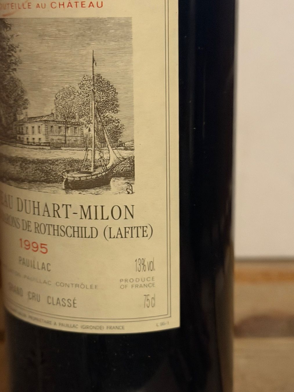 Vino: Château Duhart Milon 1995 Pauillac – Nuovo (secondo la descrizione) da Roche VD venduto da avediscipule 3