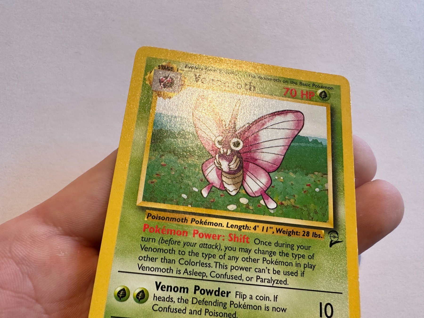 Pokémon Carte collezionabili: Venomoth non holo Base 2 EN – Usato da Hagendorn venduto da Pokecollectorch 3
