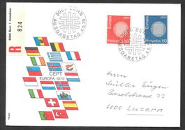 R-FDC Serie 481-482 Europamarken ET 4.5.1970 schön illustr.