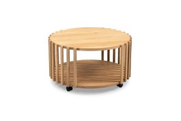 Salontisch MATS 2 Wildeiche D 73 cm Clubtisch Couchtisch