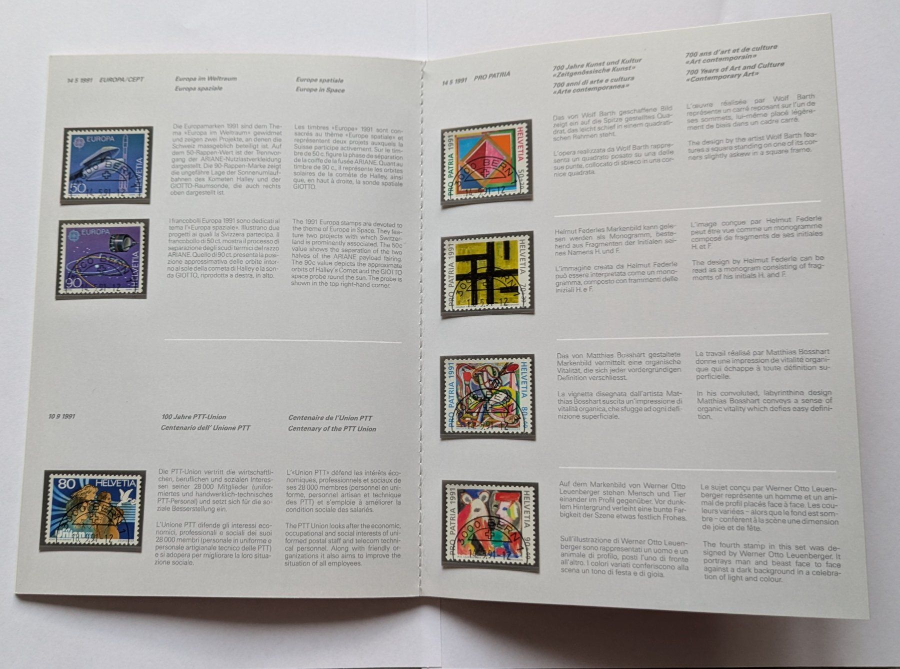 Tutti i francobolli: PTT Carnet de timbres 1991 – Nuovo (secondo la descrizione) da Estévenens venduto da Rockingirl 2