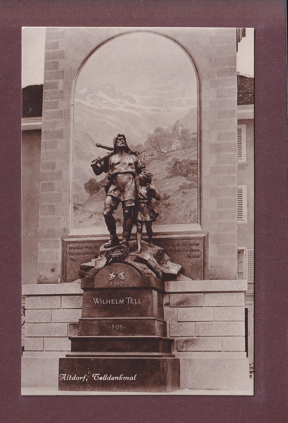 Cartoline postali: ALTDORF - Telldenkmal – Usato da Pully venduto da nicecards