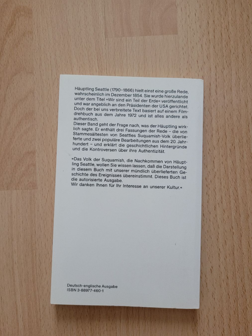 Libri: Häuptling Seaffles Rede – Usato da Perlen venduto da Safari_23 1