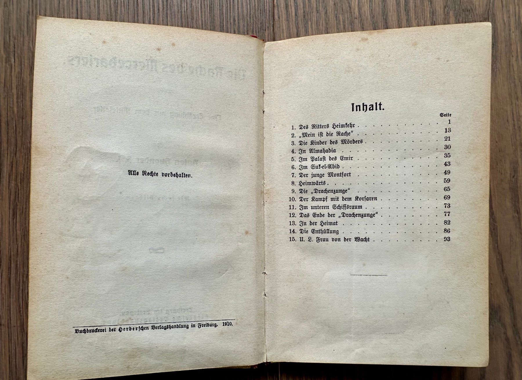 Livres: Die Rache des Mercedariers von 1910 – D'occasion à Adligenswil par e17s15 2