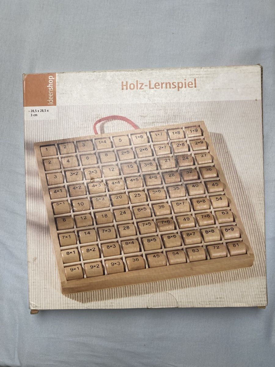 Giochi: Holz Lernspiel Multiplikationstabellen – Usato da Bischofszell venduto da sve_k6gl 1