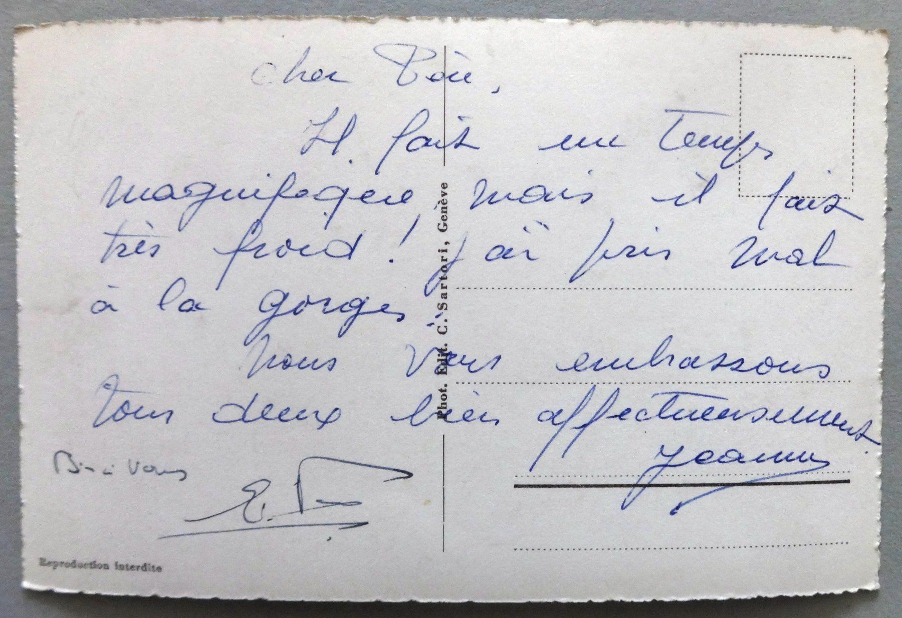 Cartoline postali: Crépuscule au Lac Léman – Usato da Fétigny venduto da Billy2miny 1