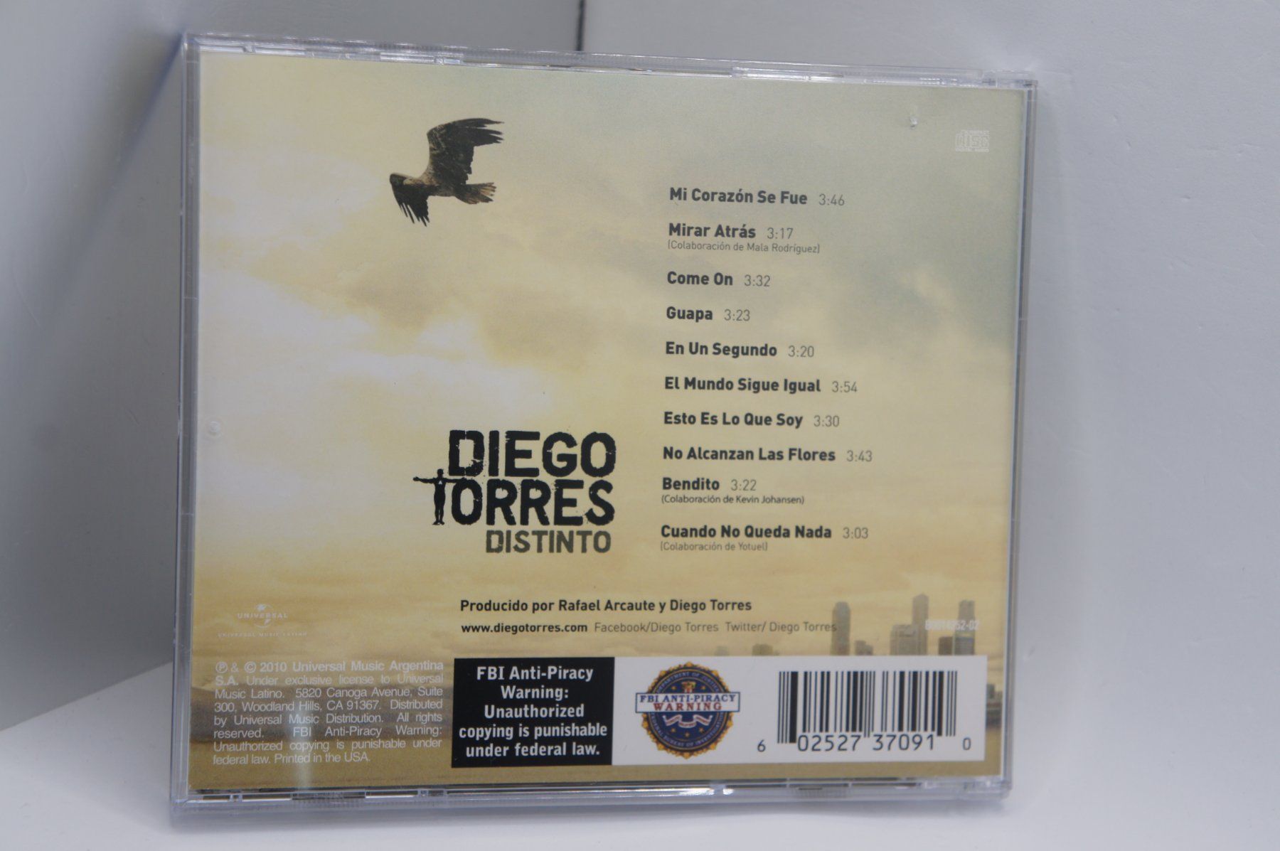 CD: CD Diego Torres - Distinto – Usato da Ernetschwil venduto da luisvonerni 1