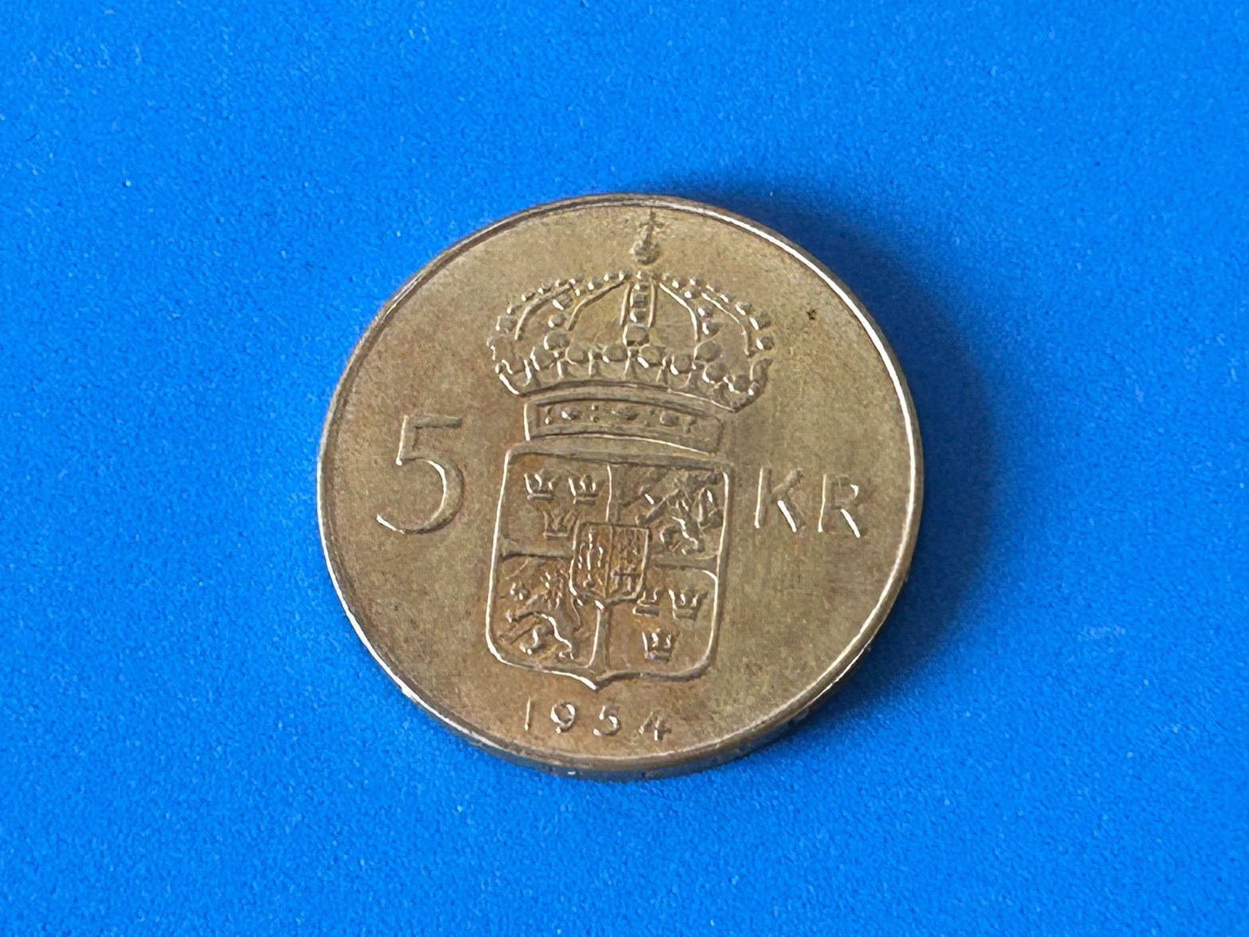 Tutti le monete: Sweden - 5 Kronor - 1954 – Usato da Corcelles NE venduto da AJKader 2