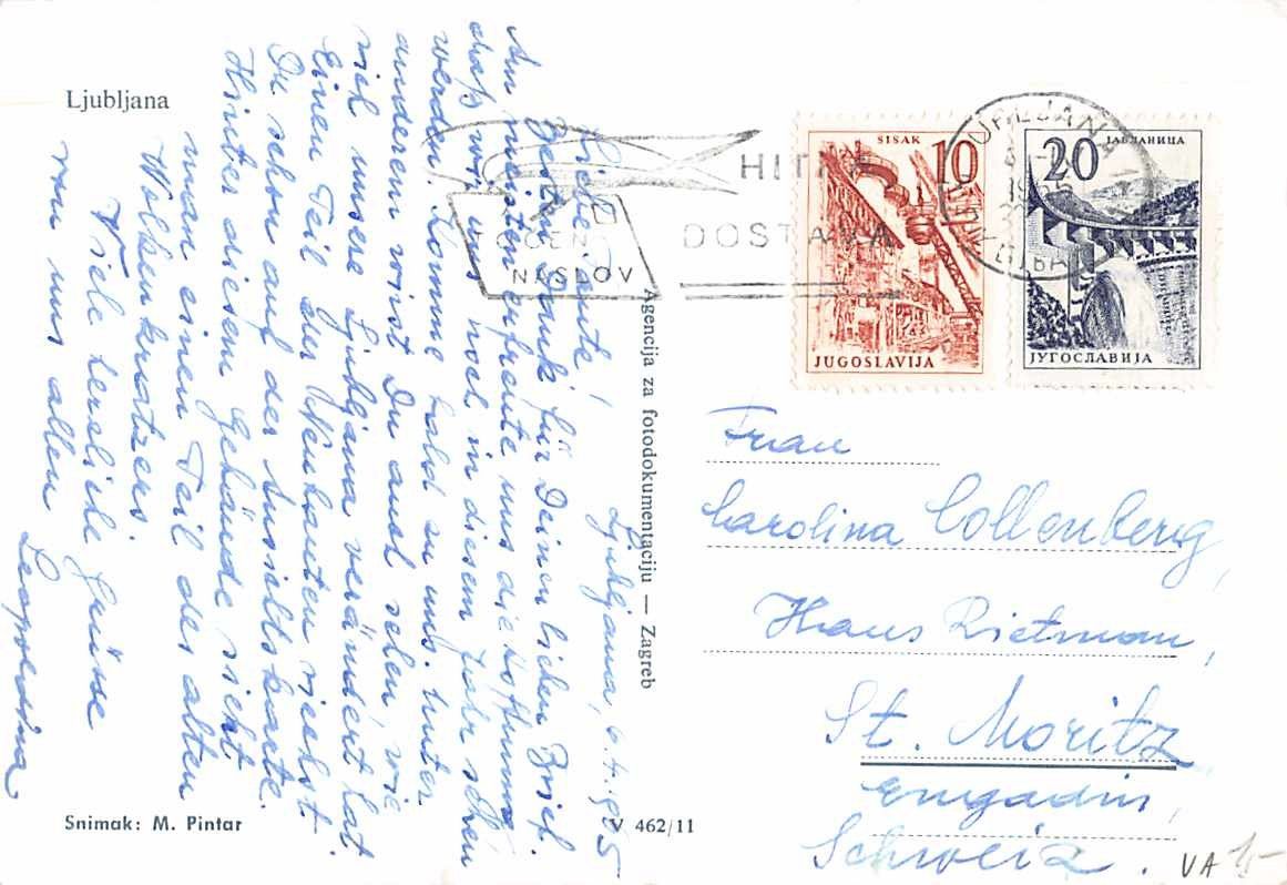 Cartoline postali: 2 EXOTISCHE Ansichtskarten SLOWENIEN KROATION – Usato da Lufingen venduto da TopAnsichtskarten 3
