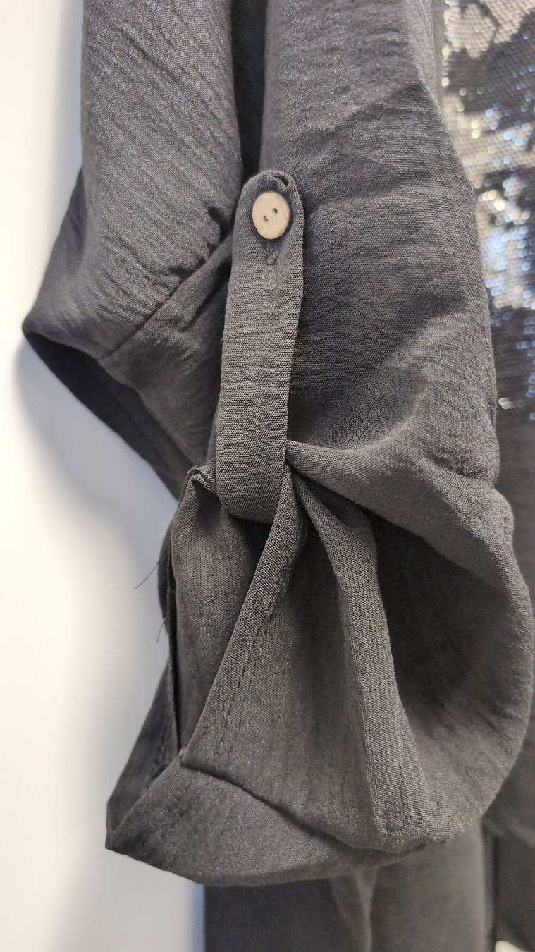 Tuniche: Tunika/Bluse Glitzer-Totenkopf – Nuovo (secondo la descrizione) da Rüfenach AG venduto da sen_vbz6 3