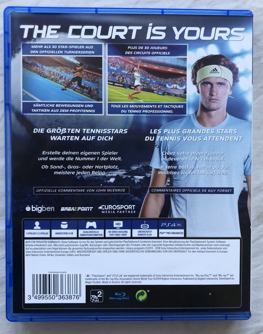 Sony Spiele: PS 4 - Tennis World Tour – Gebraucht aus Schaffhausen von durruti 2