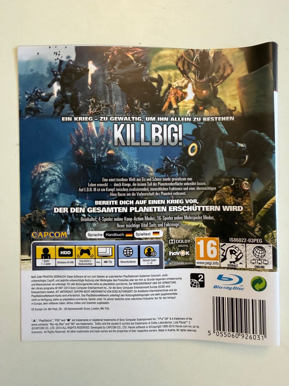 Giochi: Hüllencover zu PS3 Game LOST PLANET 2 – Usato da Münsingen venduto da Ganjam 2
