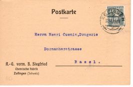PK - Perfin - Siegfried Zofingen 1918