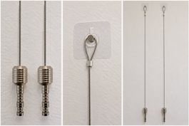 2 Fotoseile mit Silber Magnet