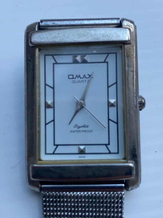 Qmax Damenuhr Quarzwerk Hergestellt in Japan Edelstahl