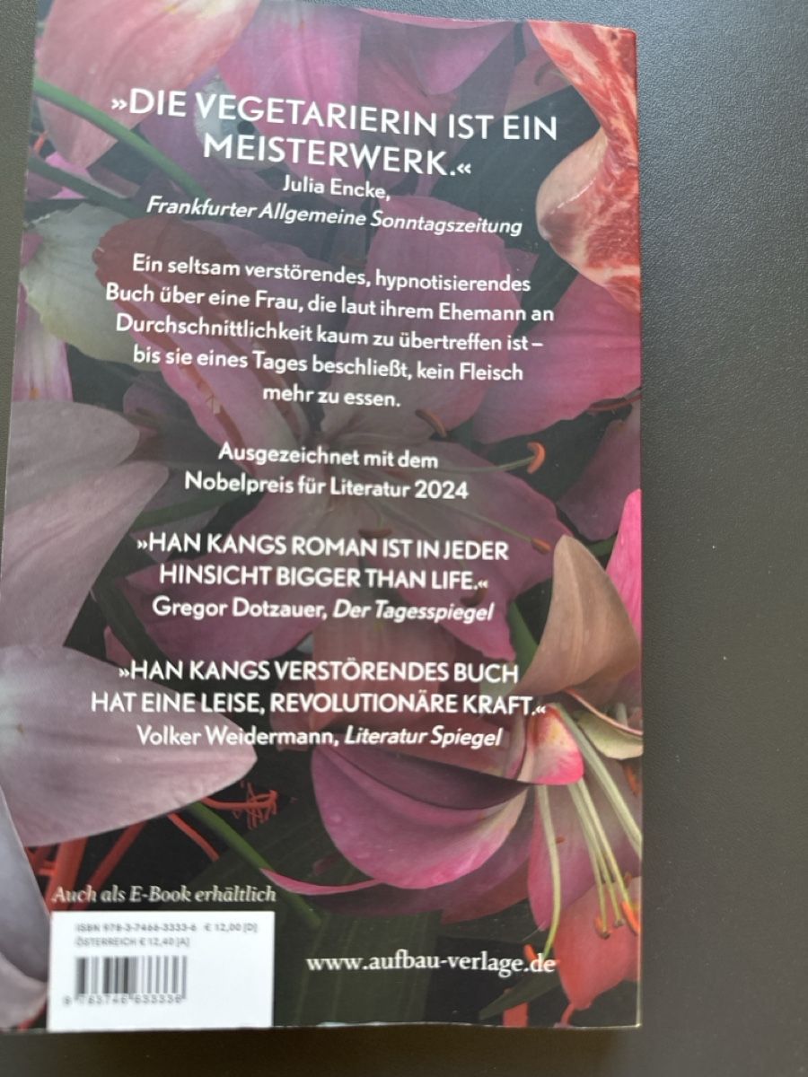 Libri: Han Kang - Die Vegetarierin – Nuovo (secondo la descrizione) da Urtenen-Schönbühl venduto da Sarah0909 1