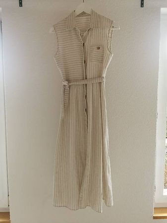 Damenkleid knielang beige Grösse M