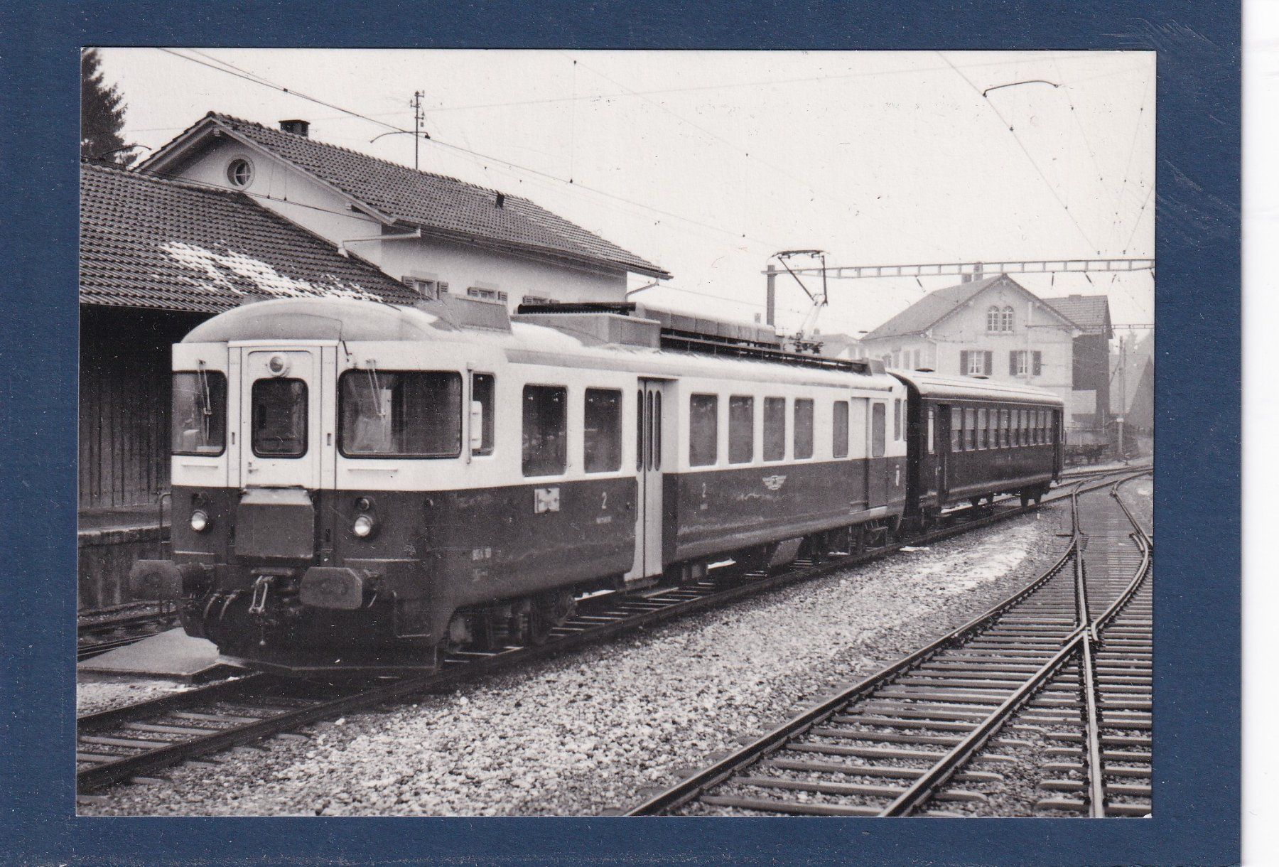 Cartoline postali: Bonfol - Train CJ - BDe 4/4 101 - 1969 – Usato da Orvin venduto da Pyaeschli