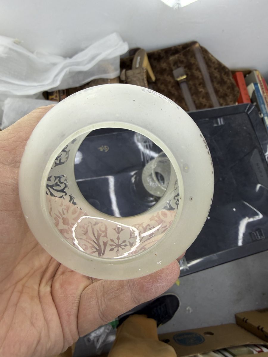 Paralumi: 2 Lampenschirme Glas Cloches verre – Usato da Wettingen venduto da NickInc 5