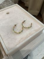 Sommer Ohrringe, Creolen mit Pastellfarben, neuwertig!