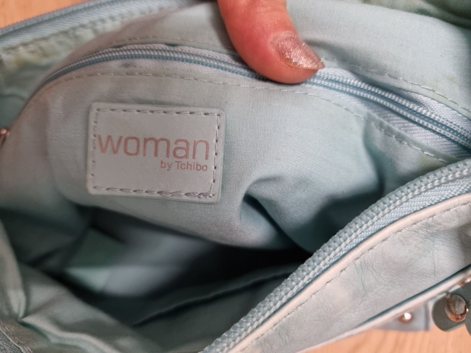 Taschen für Damen: Umhängetasche hellblau mittelgross Marke Tchibo – Gebraucht aus Kollbrunn von Tinchjen 3