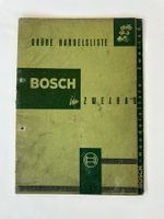 Grüne Handelsliste  Bosch  Zweirad  1958