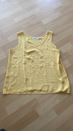 Sommerliche Bluse in Gelb, Gr:40 Juliette Swiss Made Vintage