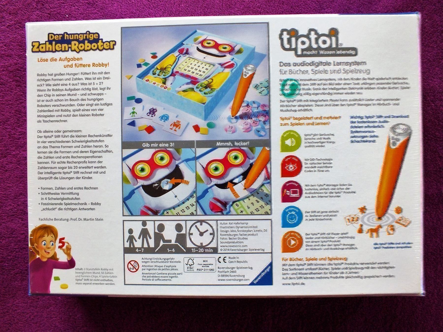 Ravensburger Giochi: tiptoi Spiel - Der hungrige Zahlenroboter – Usato da Müllheim Dorf venduto da Seeeule01 2