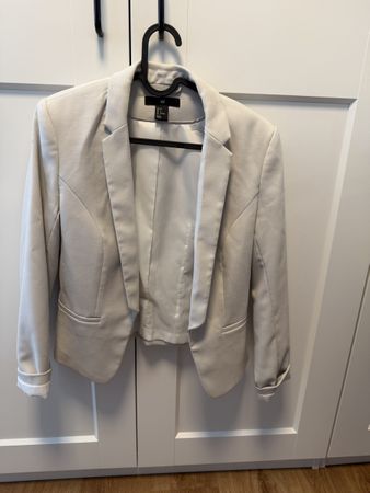 H&M Blazer, Gr. 36, beige hell grau, Top Zustand
