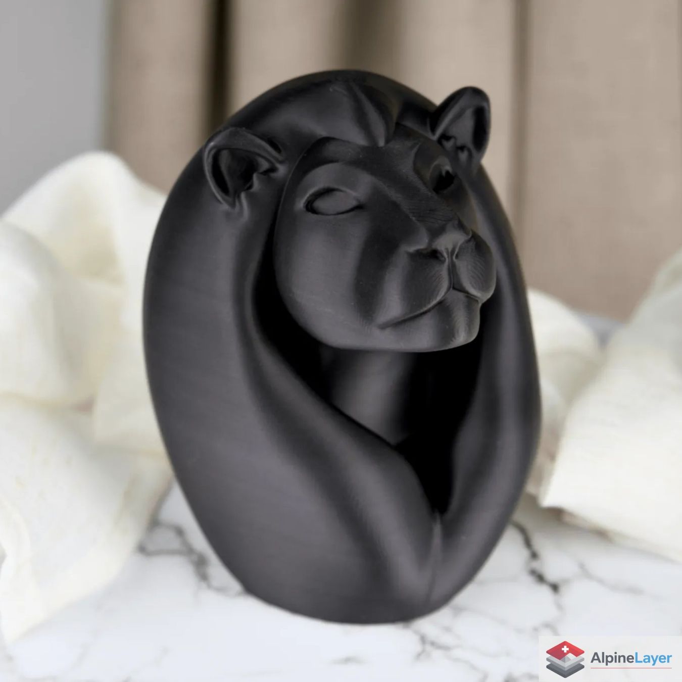 Sculture & Statue: Proud Lion Head Sculpture - 3D Printed – Nuovo (secondo la descrizione) da Losone venduto da AlpineLayer
