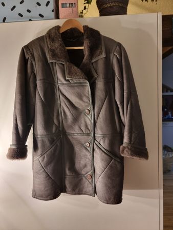 Lammfelljacke Vintage Style, wie neu
