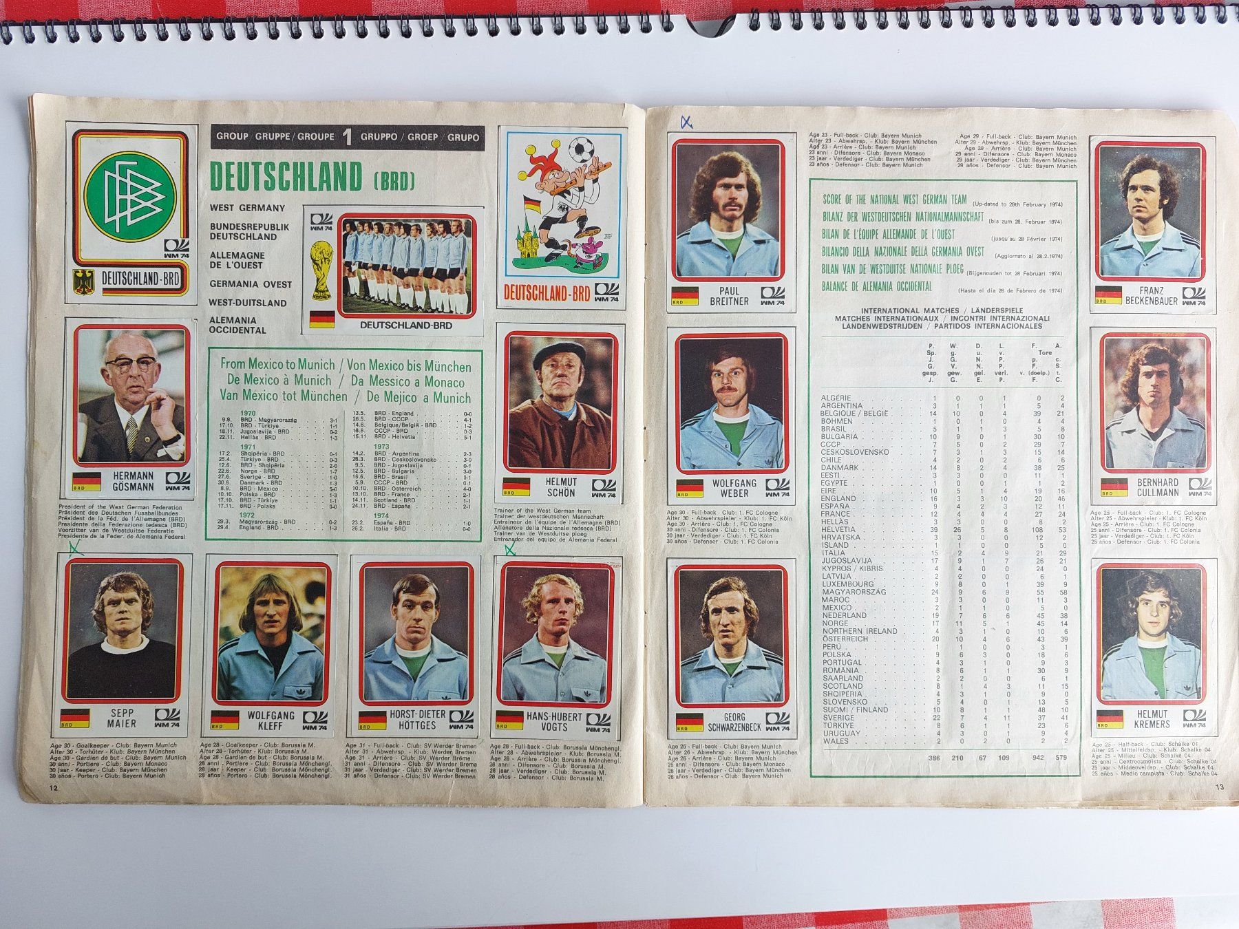 Panini Alben: Panini Heft - Fussball WM - München 1974 – Gebraucht aus Binningen von Harry_82 4