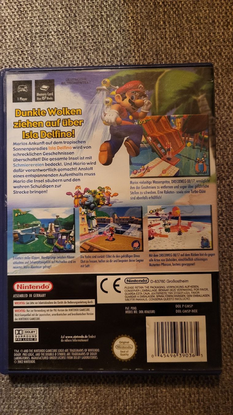 Nintendo Spiele: Super Mario Sunshine / Gamecube Spiel Kompl. – Gebraucht aus Biel/Bienne von Retrohr 2