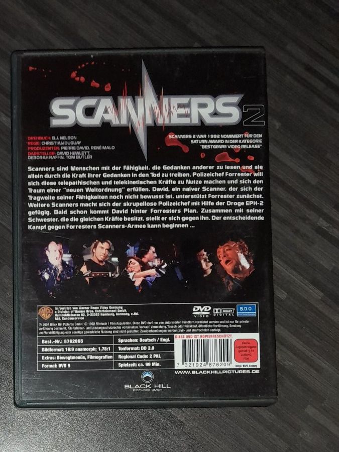 Tutti i DVDs: Scanners 2- DVD – Usato da Steffisburg venduto da FutureOne 1