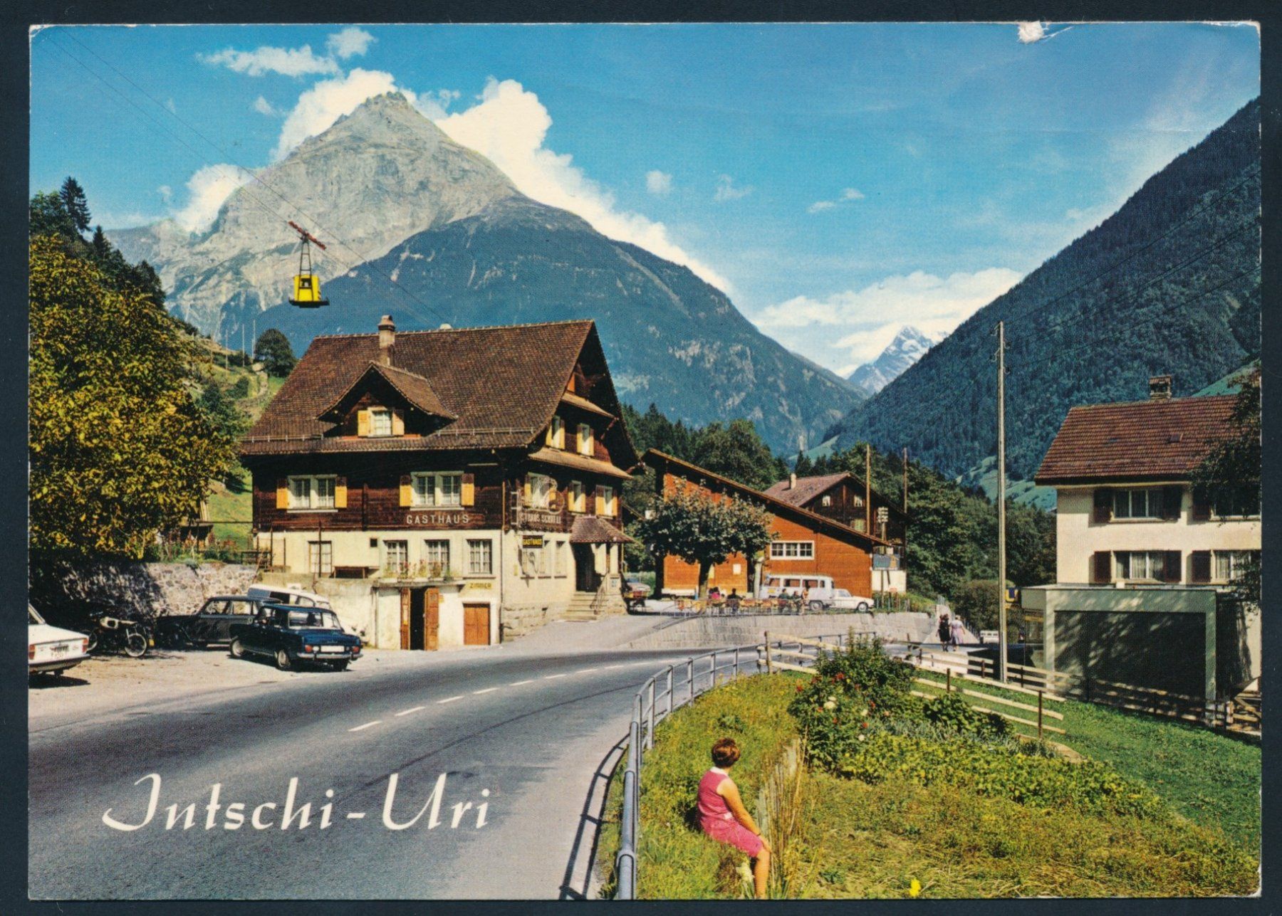 Cartoline postali: AK: Intschi an der Gotthardstrasse – Usato da Bonau venduto da Profila3