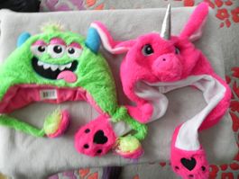 Monster- und Einhorn-Mütze, für Kinder