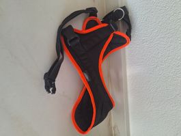 Hundegeschirr Schwarz Orange Grösse M guter Zustand