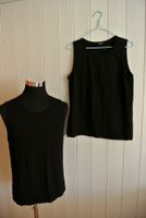 2 Unterhemden oder Tanktops schwarz Gr. M-L *wie neu