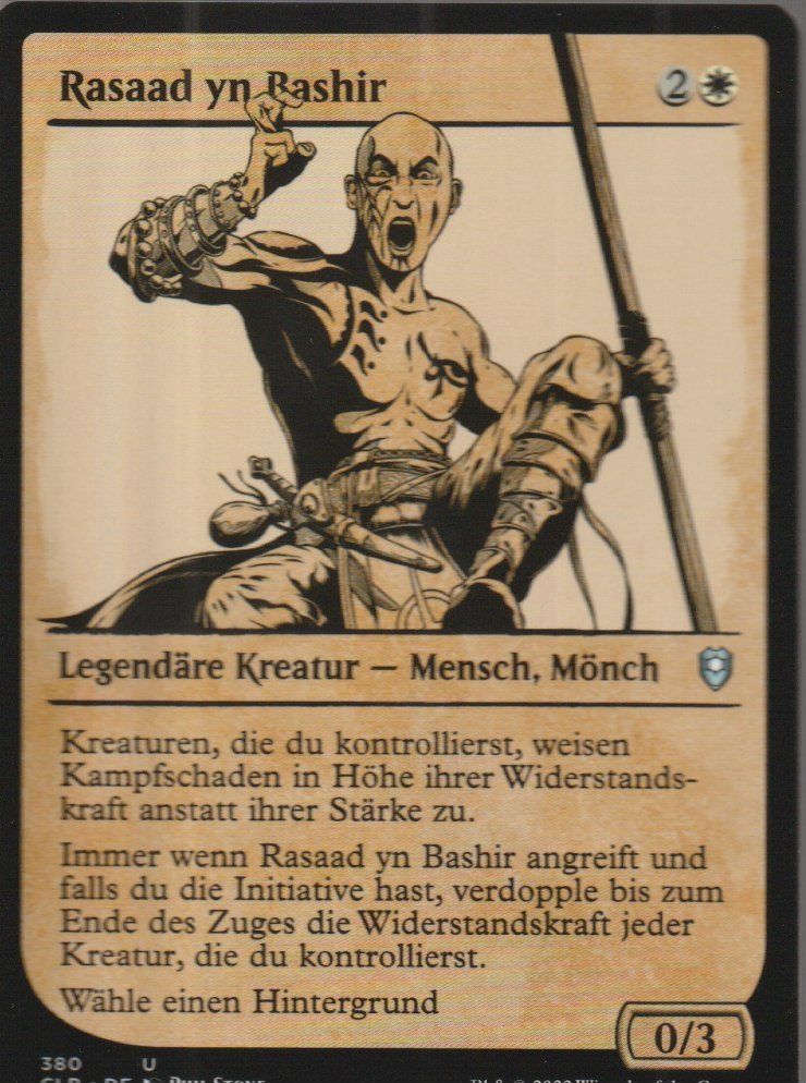 Magic The Gathering Sammelbilder & Trading cards: TCG Magic The Gathering MTG CLB 380 Rasaad yn Bashir – Neu (gemäss Beschreibung) aus Vezia von Aquarius_Age