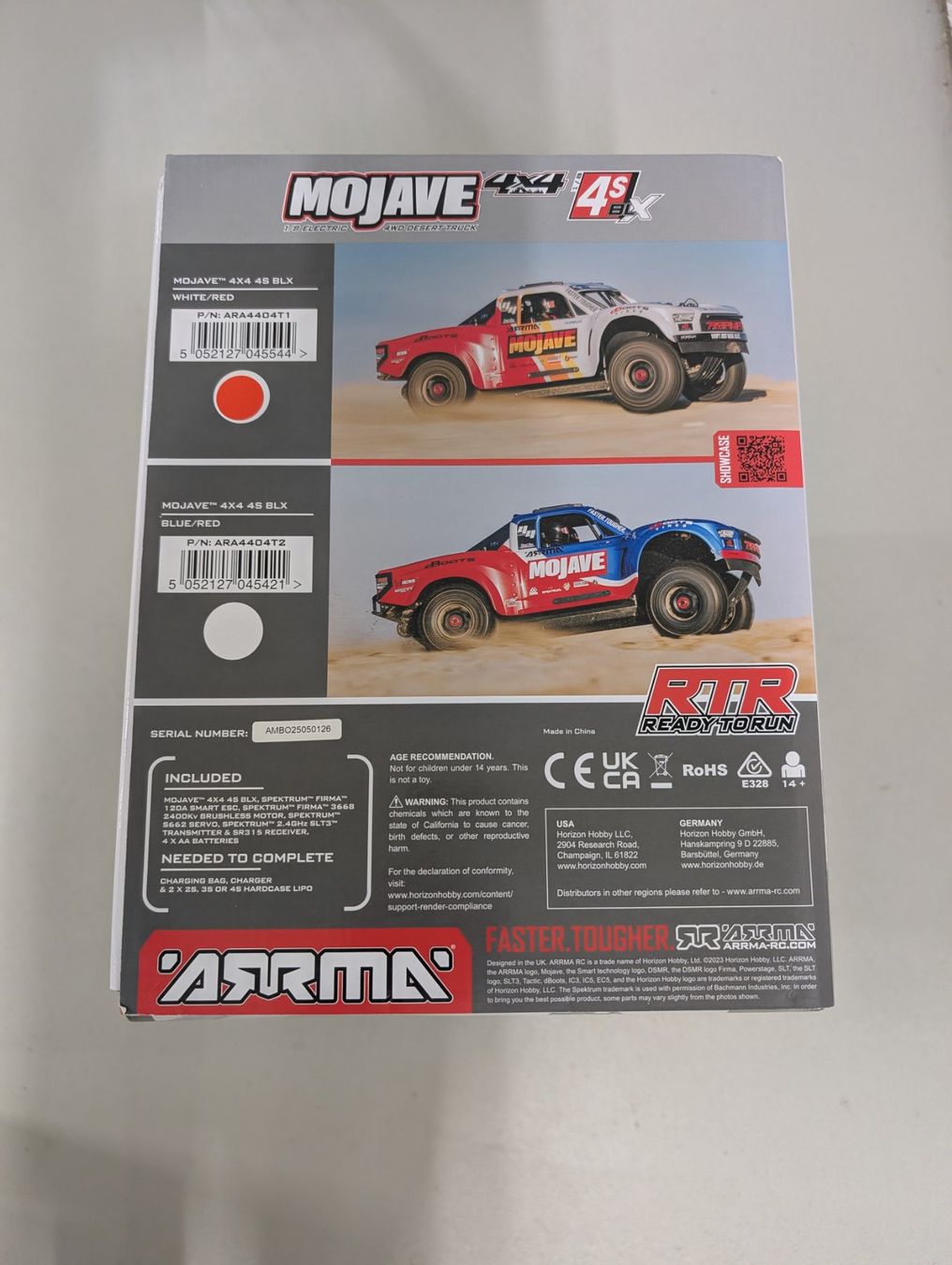 Arrma RC Modellbau: Arrma Mojave 4S Karton Verpackung – Gebraucht aus Dübendorf von FIREANDICE_G60 3