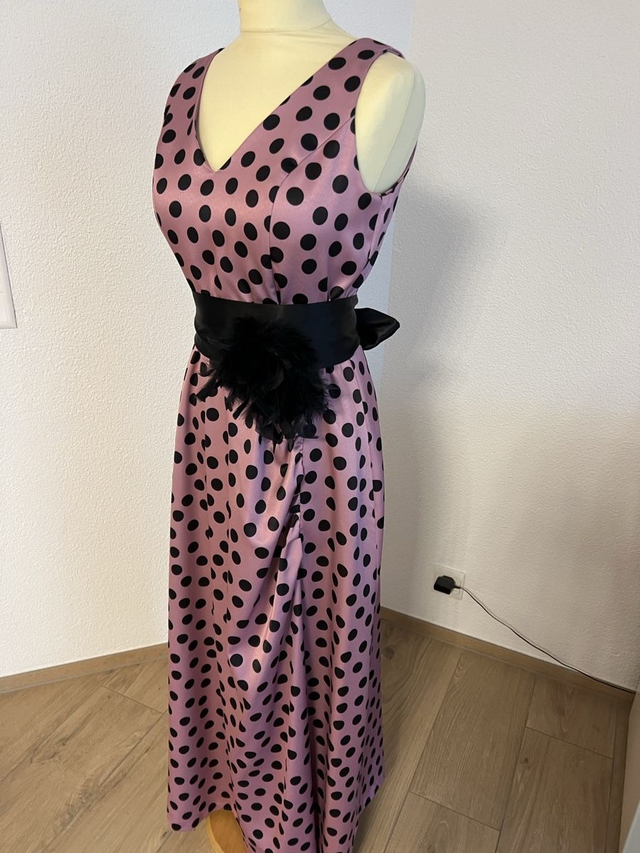 Vestiti: Wunderschönes Abendkleid, Gr.38, Rosa mit schwarzen Punkten. – Usato da Luzern venduto da suhamadlun 4