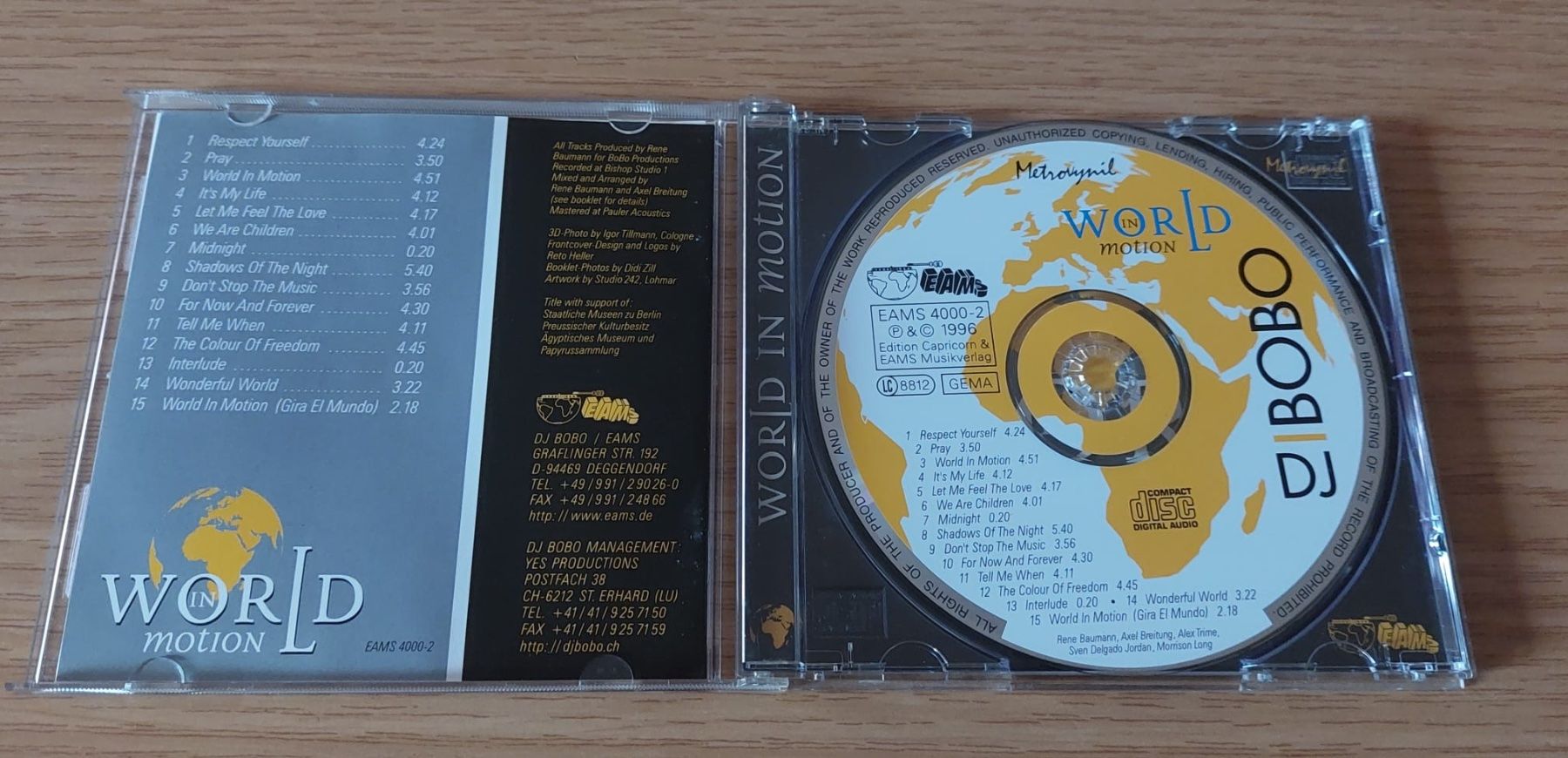 CD: CD - DJ BoBo - World in Motion – Usato da Urtenen-Schönbühl venduto da Kahru 2