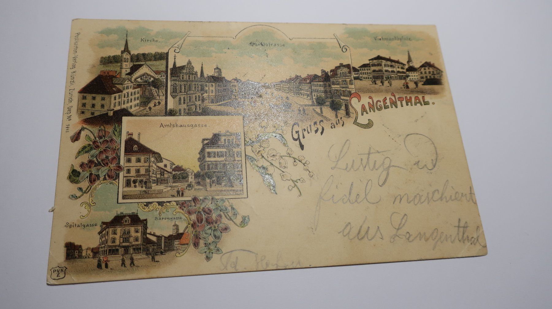 Cartoline postali: Gruss aus Langenthal 1900 – Usato da Cormoret venduto da Pascalll2001 1