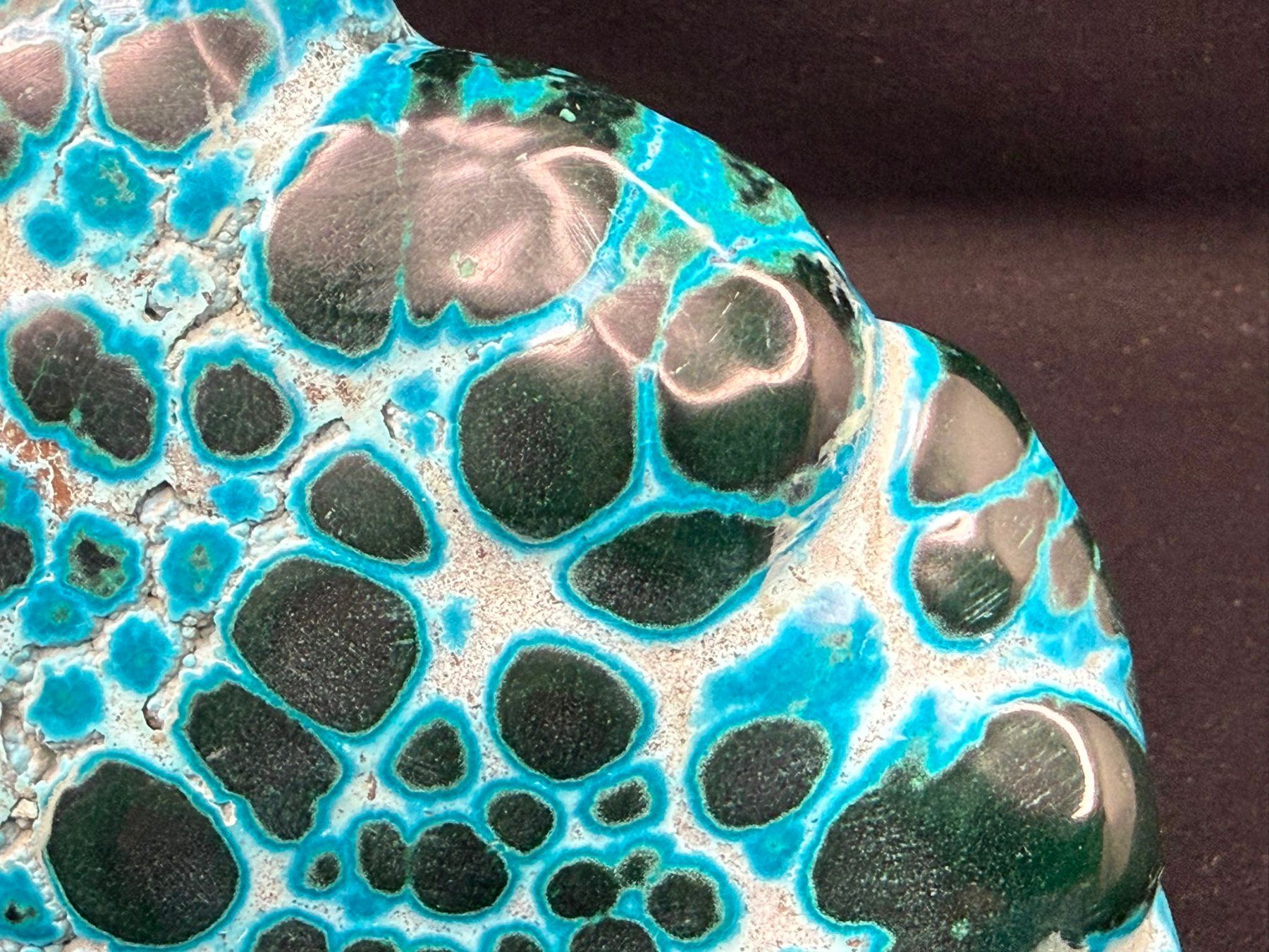 Minéraux & Lithothérapie: Malachit und Chrysocolla poliert – D'occasion à Schinznach Bad par Demerald 6