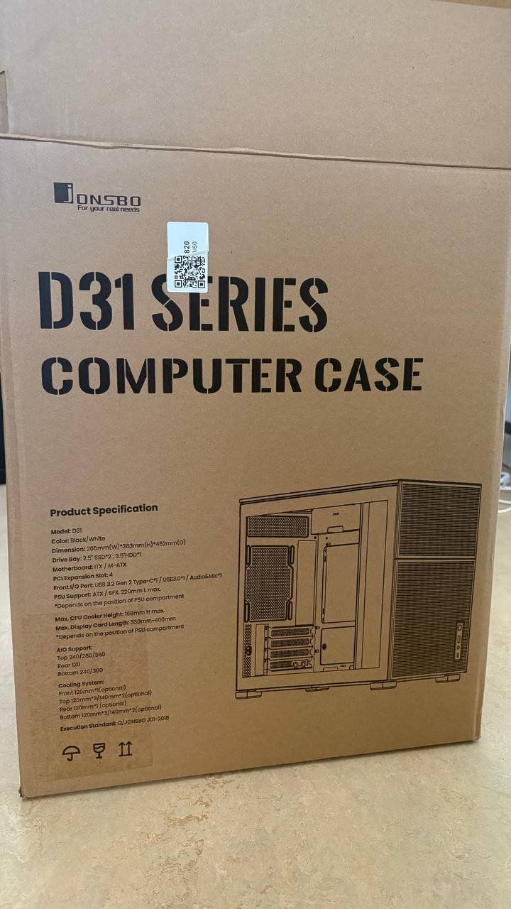 Jonsbo Custodie: Weiss Gaming PC Gehaeuse mit Display, JONSBO D31 -- TOP!! – Nuovo (secondo la descrizione) da Bäretswil venduto da vla_t5t2 7